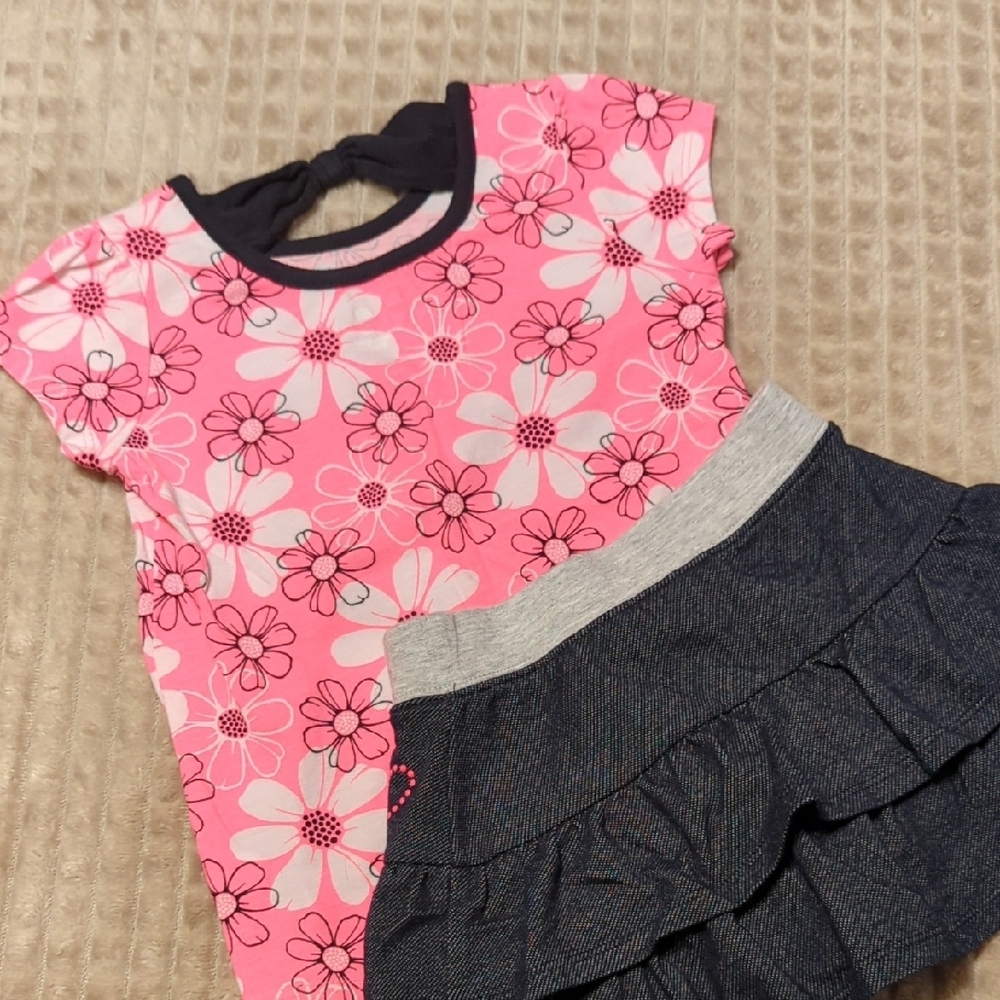 Pink Floral Top and Ruffled Skort Set - Picture 4 of 9
